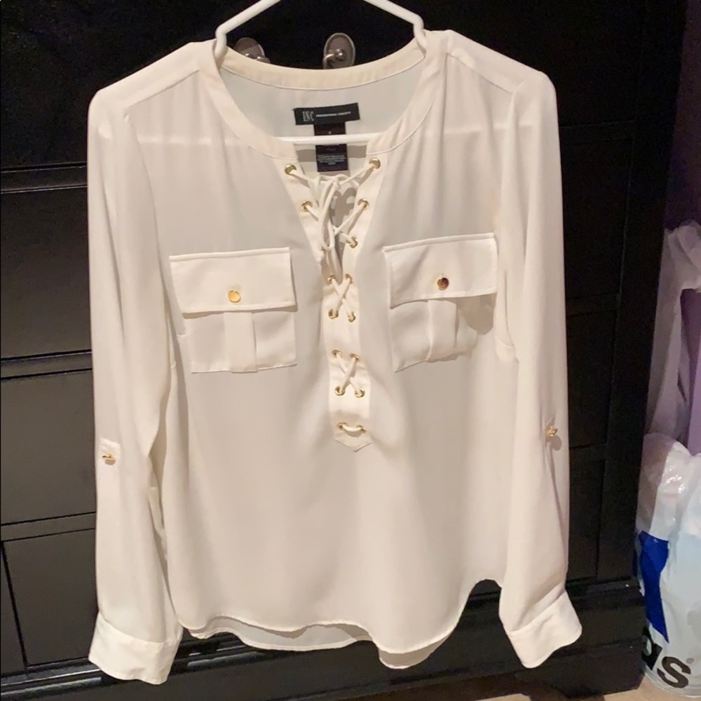 INC white blouse